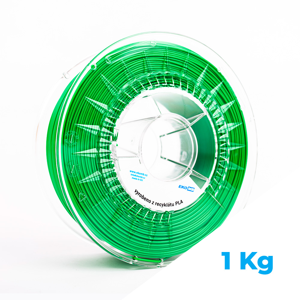 PLA filament z recyklátu 1,75 mm pastelová zelená EKO-MB 1 kg